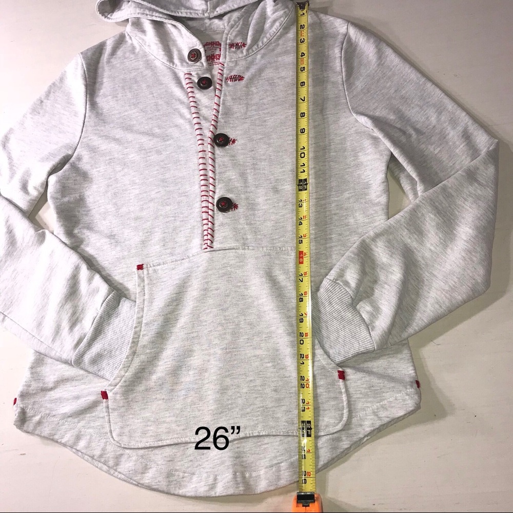 SOLD-Free People Cross Stitched Hoodie Pullover - Picture 8 of 8